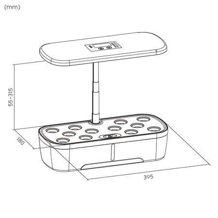 Blumentopf mit LCD-Anzeige SPGC10B