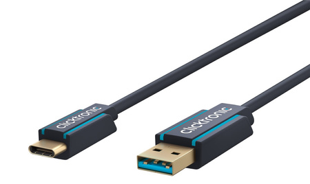 CLICKTRONIC Kabel USB - USB-C 3.2 Gen1 5Gb/s 3m