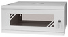 Szafa RACK 19'' 4U 350mm SZARA Szklane drzwi