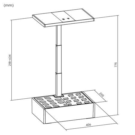 Pflanzgefäß mit LCD-Anzeige SPGC20AV