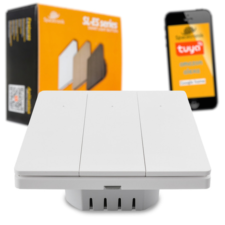 Przełącznik Smart 3x TUYA SL-ES31 Ivory White