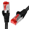 RJ45 CAT 6 S/FTP AWG27 LSZH Kabel schwarz 2m