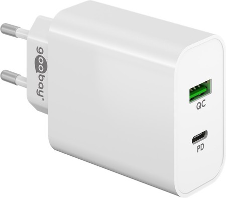 Ładowarka sieciowa USB-C USB PD 45W Goobay BIAŁA