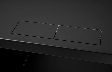 RACK 19'' 9U 600x450mm SCHWARZ Glastür