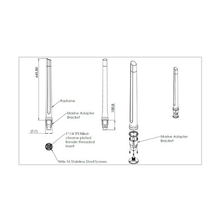 Schiffsantennensatz 002 OMNI-902 + PUCK12