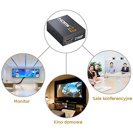 HDMI Repeater Verstärker 4Kx2K Spacetronik HDRE02