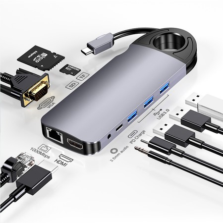 Mini DP zu HDMI DVI VGA Mehrfachanschluss SPD-M02