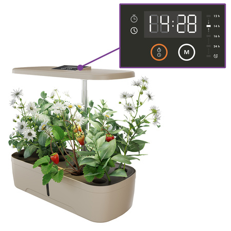 Inteligentna doniczka SMART GARDEN beżowa z systemem nawadniania Spacetronik SPGC10