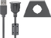 Kabel przedłużacz USB 2.0 z uchwytem montażowym Goobay 2m