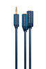 CLICKTRONIC Adapter wtyk Jack 3,5mm - 2x gniazdo Jack 3,5mm 10cm