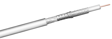 Spacetronik DOKA 4K Trishield RG6 Kabel 100m gebunden