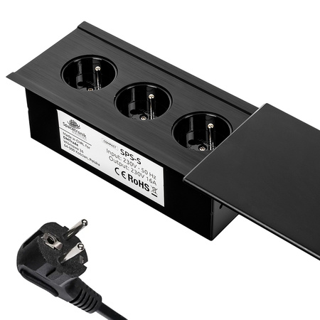 Gniazdka chowane w blacie Spacetronik SPS-S33B COMPACT