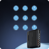 Stacja ładująca GaN 140 W Spacetronik SR103, LED, 6 portów USB (3A3C), PD+QC3.0
