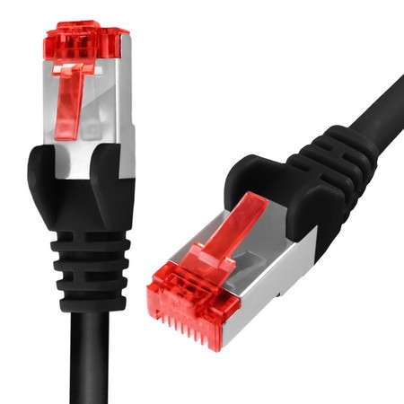 RJ45 CAT 6 S/FTP AWG27 LSZH schwarz 75m Kabel