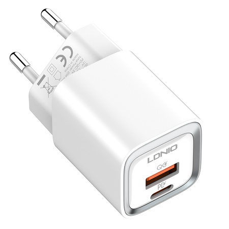 Ładowarka sieciowa USB 30W PD QC 3.0  kabel USB-C / USB-C Szybkie Ładowanie LDNIO A2317C