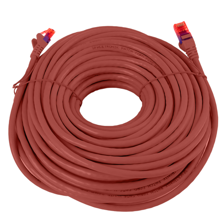 RJ45 CAT 6 U/UTP AWG24 rot 25m Kabel