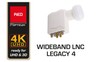 LNB Opticum RED WideBand + 4x Legacy