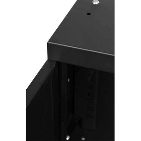 Szafa RACK 19'' 4U 350mm CZARNA Drzwi stalowe