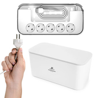 Organizer BOX stacja ładowania z listwą 5xAC 3x USB Spacetronik REVO SR201