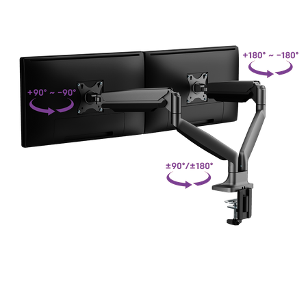 Halterung für 2 Monitore Spacetronik SPA-S120B