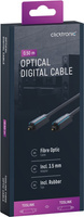 CLICKTRONIC Kabel optyczny Toslink T-T + adapter Jack 0,5m