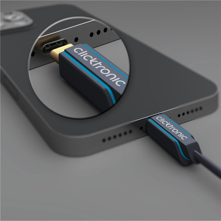 CLICKTRONIC Kabel USB - USB-C 3.2 Gen1 5Gb/s 3m