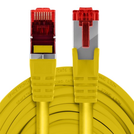 RJ45 CAT 6 S/FTP AWG27 LSZH gelb 25m Kabel