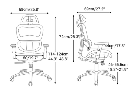 Ergonomischer Büro-Drehstuhl GILDA