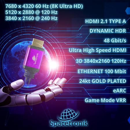 UHS HDMI 2.1 8K Kabel Spacetronik SH-SPR100 10m