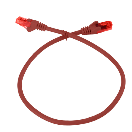 RJ45 CAT 6 U/UTP AWG24 rot 2m Kabel