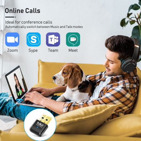 Nadajnik Audio Bluetooth 5.0 USB 1Mii B10A Windows Mac PS4