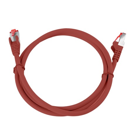 RJ45 CAT 6 S/FTP AWG27 LSZH Kabel rot 3m