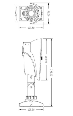 Spacetronik IP Kamera ZB 10IP60IRCZH 2.8-12mm 1Mpx