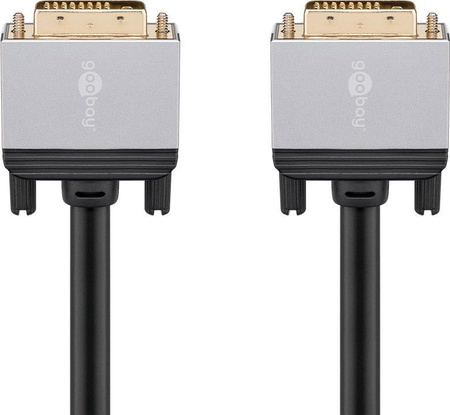 Kabel DVI-D (24+1 pin) - DVI-D (24+1 pin) Dual Link Goobay Plus 5m