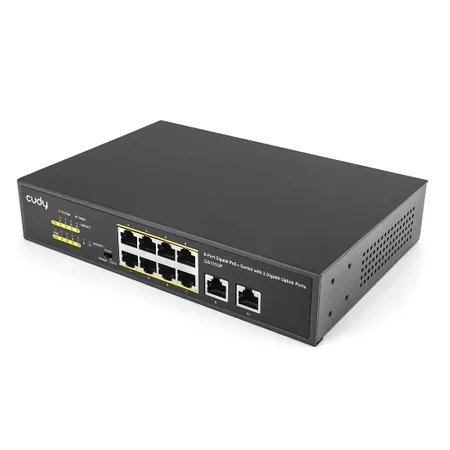 PoE+ SWITCH 10-port GS1010P 120W 1Gbps VLAN CCTV