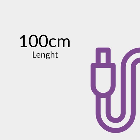 USB-C Kabel PD100/240W Spacetronik 1m lila