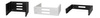 Uchwyt Rack ścienny 19" 2U 330mm Czarny