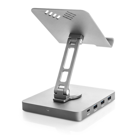 Podstawka pod tablet Multiport USB-C na HDMI + USB-C z PD + 3x USB+ RJ45 + AUX + microSD + SD SPE-PB04
