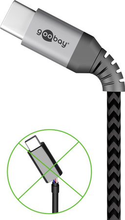USB-C 2.0 480 Mbps Kabel Goobay TEXTIL 1m