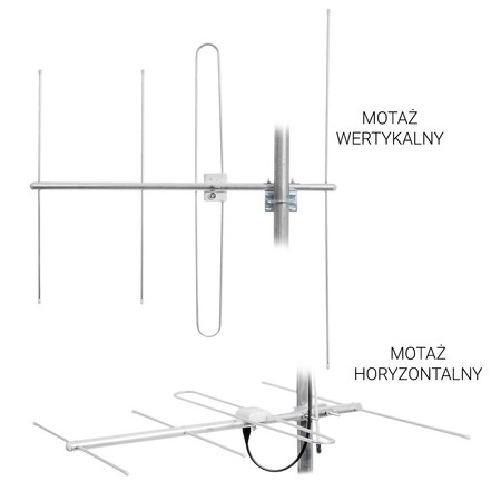 UHF+VHF H/V Diplexer-Antennenset Spacetronik EOS