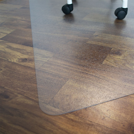 Mata ochronna pod krzesło obrotowe na podłogę gładka ergonomiczna 120x90cm gr. 2mm Spacetronik