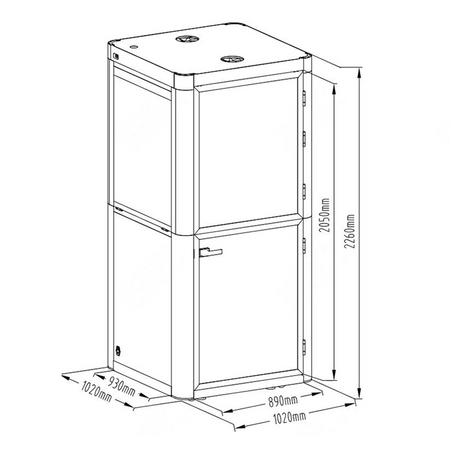 Spacetronik mobile Schallschutzkabine SPE-POD01