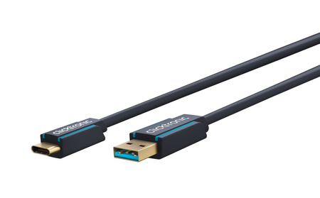 CLICKTRONIC Kabel USB - USB-C 3.2 Gen1 5Gb/s 3m