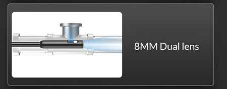 Kamera-Endoskop mit Doppellinse 8mm SPU-E02 10m