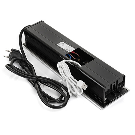 Gniazdo blatowe rozsuwane indukcyjna ładowarka HMDI LAN USB Spacetronik SPS-S27S V2