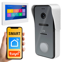 Zestaw wideodomofonowy WiFi jednorodzinny RFiD Tuya TFT 7" Spacetronik SPDDST01SPDMT703W
