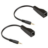 Przedłużacz Transmiter LAN  Stereo Audio Jack 3.5mm 100m SPA-A02