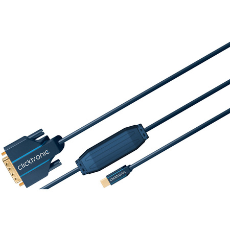 CLICKTRONIC DisplayPort DP mini - DVI-D 1m Kabel