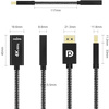 Adapter wtyk DisplayPort - gniazdo HDMI 4K Kabel w Oplocie SPD-H03
