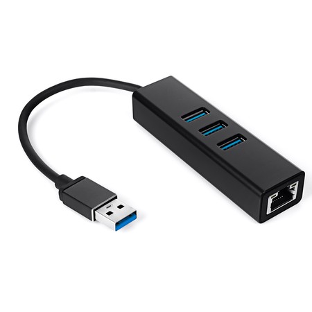 Multiport USB auf 3 USB + RJ45 SPU-M07 schwarz